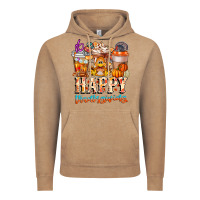 Vintage Coffee happy thanksgiving Vintage Hoodie - CowhideDigitalArt