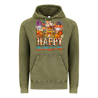 Vintage Olive happy thanksgiving Vintage Hoodie - CowhideDigitalArt