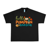 Black hello pumpkin season Urban Heavy Tee - BundleAndBundleShop