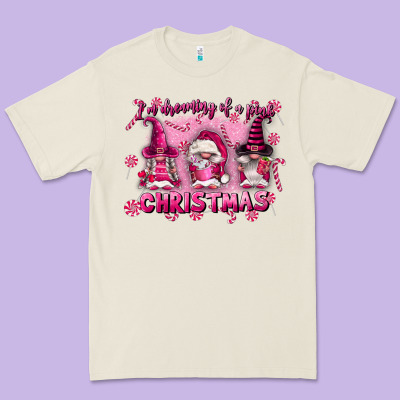 I'm Dreaming Of A Pink Christmas Premium Tee Designed By Fadigitalartstudio