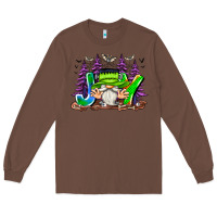 Chestnut Joy Halloween Gnome Long Sleeve Tee - CowhideDigitalArt