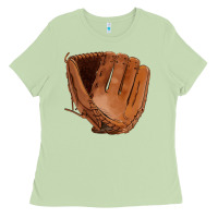 Matcha baseball glove Ladies Tee - FaDigitalArtStudio