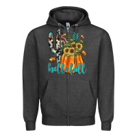 Charcoal Heather hello fall Zipper Hoodie - JahusDesignShop
