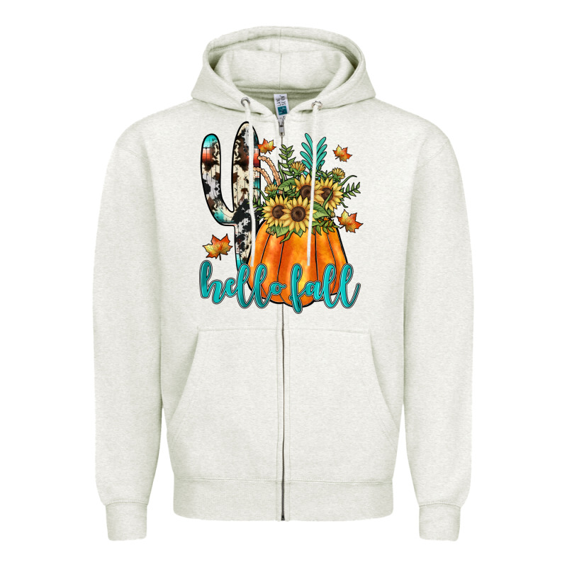 Hello Fall Zipper Hoodie by JahusDesignShop | Teevron