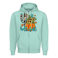 Seafoam hello fall Zipper Hoodie - JahusDesignShop