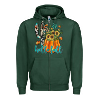 Sports Green hello fall Zipper Hoodie - JahusDesignShop