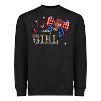 Black cute american girl Heavyweight Sweatshirt - JahusDesignShop