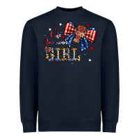 Navy cute american girl Heavyweight Sweatshirt - JahusDesignShop