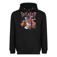 Black sky j mauve sneaker girl afro woman Heavyweight Hoodie - RanaPortraitStore