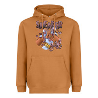 Meerkat sky j mauve sneaker girl afro woman Heavyweight Hoodie - RanaPortraitStore