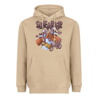 Mushroom sky j mauve sneaker girl afro woman Heavyweight Hoodie - RanaPortraitStore