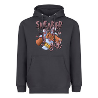 Smoke sky j mauve sneaker girl afro woman Heavyweight Hoodie - RanaPortraitStore