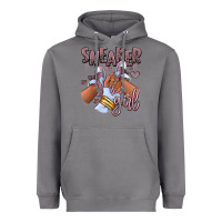 Storm sky j mauve sneaker girl afro woman Heavyweight Hoodie - RanaPortraitStore