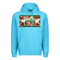 Ocean Blue Christmas Santa's Helper Premium Hoodie - Artiststas