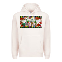 Pale Pink Christmas Santa's Helper Premium Hoodie - Artiststas