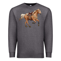 Charcoal Heather horse body Premium Sweatshirt - RanaPortraitStore