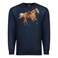 Navy horse body Premium Sweatshirt - RanaPortraitStore
