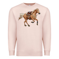 Pale Pink horse body Premium Sweatshirt - RanaPortraitStore
