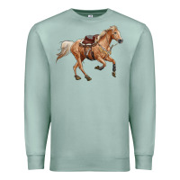 Seafoam horse body Premium Sweatshirt - RanaPortraitStore