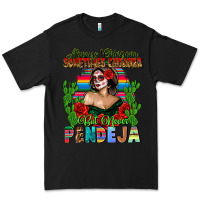 Black Mexican Chingona Premium Tee - FaDigitalArtStudio