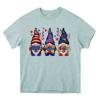 Arona 4th Of July gnomies with stars Heavy Core Tee - HowdyJamesFarm