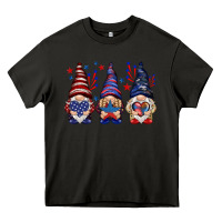 Asphalt 4th Of July gnomies with stars Heavy Core Tee - HowdyJamesFarm
