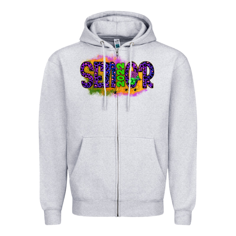 Senior 2022 Halloween Zipper Hoodie by JahusDesignShop | Teevron