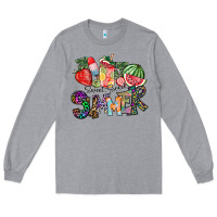 Heather Grey Sweet Sweet Summer Long Sleeve Tee - CowhideDigitalArt