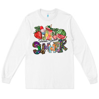 White Sweet Sweet Summer Long Sleeve Tee - CowhideDigitalArt
