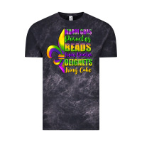 Cloud Black mardi gras parades beads french quarter beignets Vintage Tee - FaDigitalArtStudio