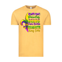 Vintage Mustard mardi gras parades beads french quarter beignets Vintage Tee - FaDigitalArtStudio