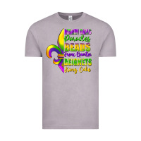 Vintage Zinc mardi gras parades beads french quarter beignets Vintage Tee - FaDigitalArtStudio