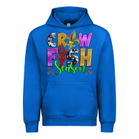 Cobalt crawfish season mardi gras carnival fleur de lis Urban Hoodie - Jasminsmagicworld