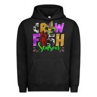 Pigment Black crawfish season mardi gras carnival fleur de lis Urban Hoodie - Jasminsmagicworld