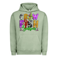 Pigment Oil Green crawfish season mardi gras carnival fleur de lis Urban Hoodie - Jasminsmagicworld