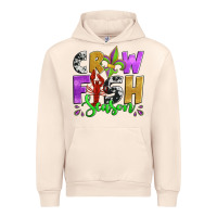 Sandshell crawfish season mardi gras carnival fleur de lis Urban Hoodie - Jasminsmagicworld