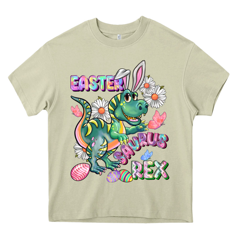 Easter Saurus Rex Easter Day Heavy Core Tee by CowGirlArtShop | Teevron