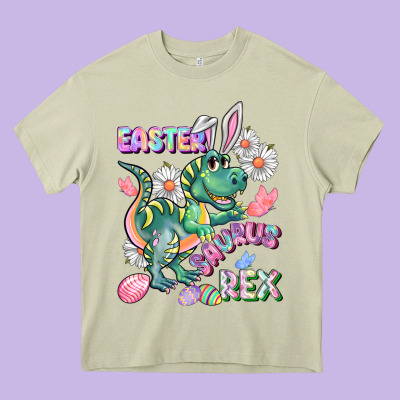 Easter Saurus Rex Easter Day Heavy Core Tee Designed By Cowgirlartshop
