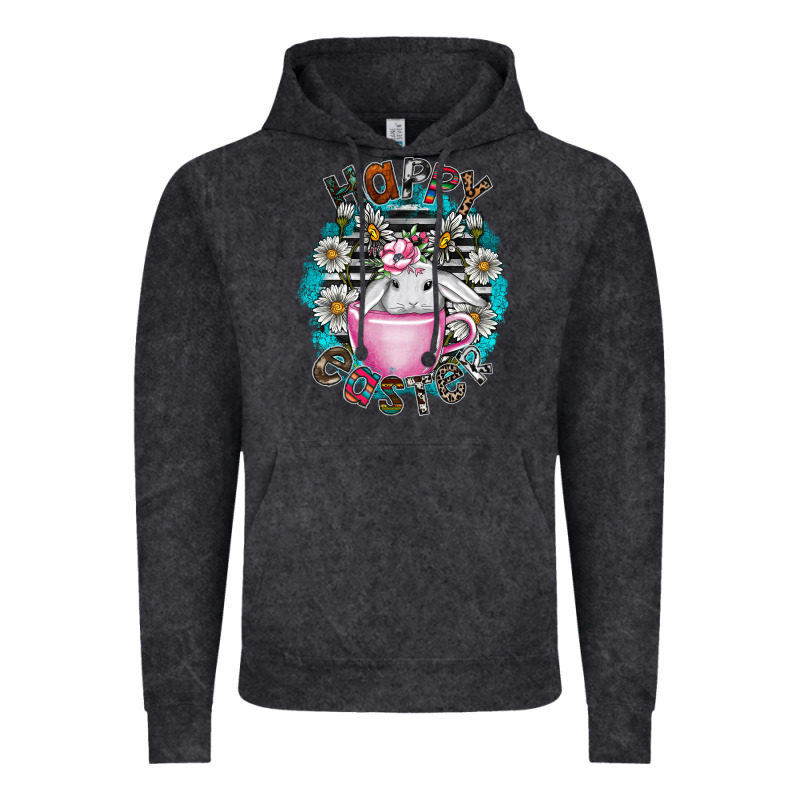 Happy Easter Vintage Hoodie by CowhideDigitalArt | Teevron