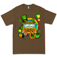 Cacao St. Patrick's school bus Premium Tee - OliviaCreatesArt
