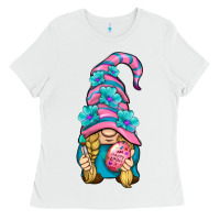 White Easter Gnome Ladies Tee - BundleAndBundleShop