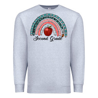 Heather Grey second grade rainbow Premium Sweatshirt - RanaPortraitStore
