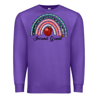 Purple second grade rainbow Premium Sweatshirt - RanaPortraitStore