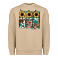 Mushroom mason jar, sunflower Heavyweight Sweatshirt - JahusDesignShop