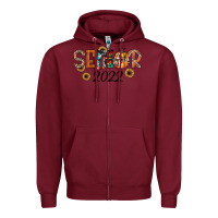 Burgundy senior 2022 fall Zipper Hoodie - JahusDesignShop