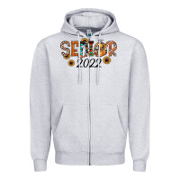 Heather Grey senior 2022 fall Zipper Hoodie - JahusDesignShop