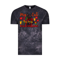 Cloud Black my cat is my valentine valentine's day Vintage Tee - FaDigitalArtStudio