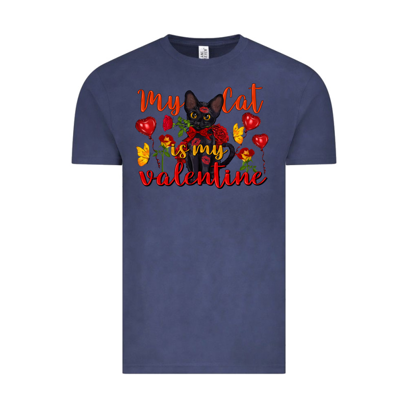 My Cat Is My Valentine Valentine's Day Vintage Tee by FaDigitalArtStudio | Teevron