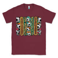 Burgundy soccer camouflage serape cowhide turquoise leopard glitter  brushstrok Classic Tee - Artiststas