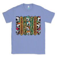 Colony Blue soccer camouflage serape cowhide turquoise leopard glitter  brushstrok Classic Tee - Artiststas